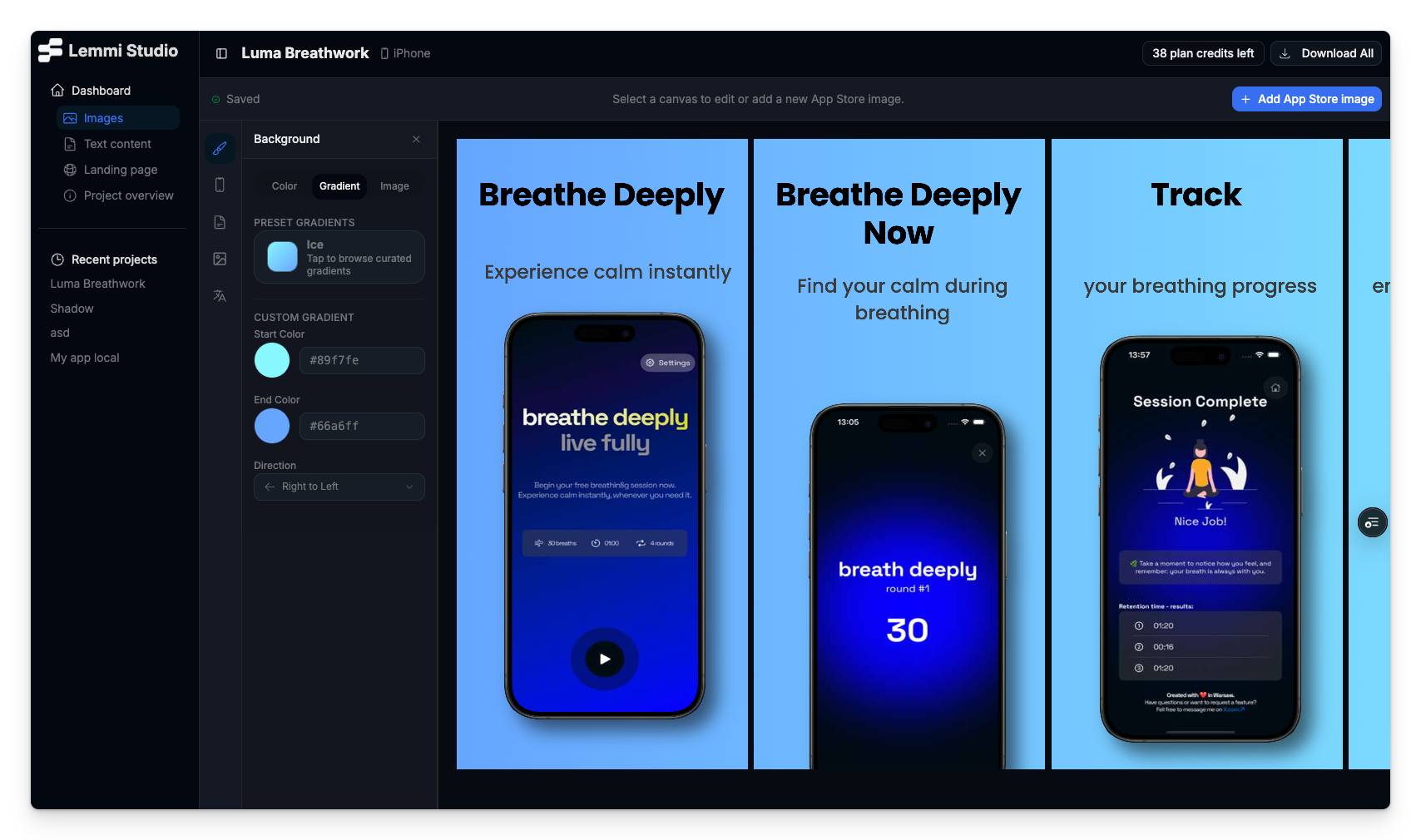 Lemmi Studio product walkthrough